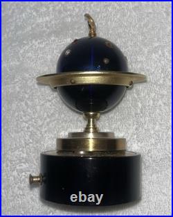 Vintage Zodiac Astrological World Globe Cigarette Lighter Music Box Windmill
