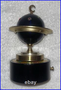 Vintage Zodiac Astrological World Globe Cigarette Lighter Music Box Windmill