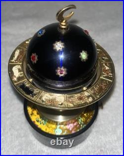 Vintage Zodiac Astrological World Globe Cigarette Lighter Music Box Windmill
