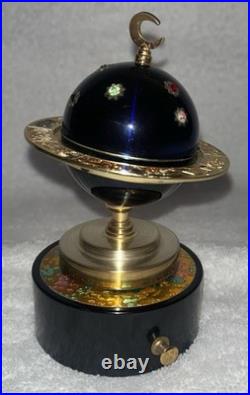 Vintage Zodiac Astrological World Globe Cigarette Lighter Music Box Windmill