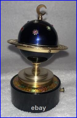 Vintage Zodiac Astrological World Globe Cigarette Lighter Music Box Windmill