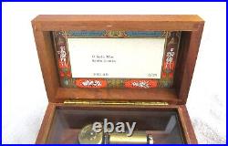 Vintage c. 1972 Reuge Music Box 2/28 Switzerland O Sole Mio & Santa Lucia 3612AB