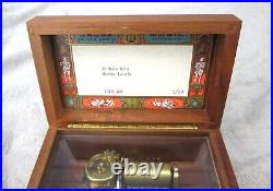 Vintage c. 1972 Reuge Music Box 2/28 Switzerland O Sole Mio & Santa Lucia 3612AB