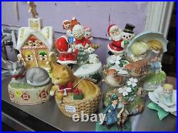 Vintage lot of 10 Ceramic Musical Figurines all kind great deal collectibles