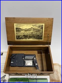 Vintage1960s Thorens Music Box PC 754P Style with 10 Discs Swiss Made