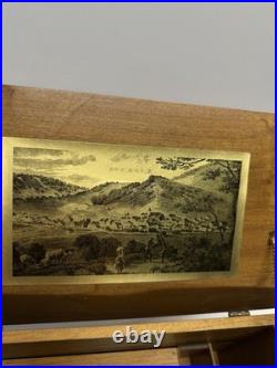 Vintage1960s Thorens Music Box PC 754P Style with 10 Discs Swiss Made