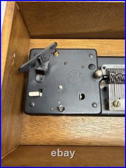 Vintage1960s Thorens Music Box PC 754P Style with 10 Discs Swiss Made