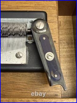 Vintage1960s Thorens Music Box PC 754P Style with 10 Discs Swiss Made