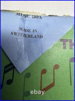 Vintage1960s Thorens Music Box PC 754P Style with 10 Discs Swiss Made