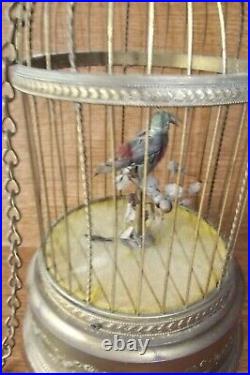 Vtg 12 H Automaton Signing Bird in Cage Music Box / France sound only Parts