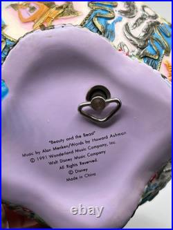 Vtg 1991 Disney Beauty & the Beast Music Box Works Vtg 1991 Disney Beauty & the Beast Music Box Works