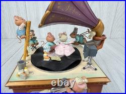 Vtg 90s Enesco OPENING NIGHT Small World Of Music Mice Figures WORKS See Video