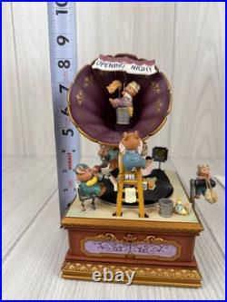 Vtg 90s Enesco OPENING NIGHT Small World Of Music Mice Figures WORKS See Video