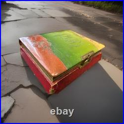 Vtg Edwardian Photo Album Music Box, Embossed Floral Design, Sankyo Movement