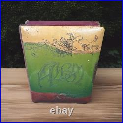 Vtg Edwardian Photo Album Music Box, Embossed Floral Design, Sankyo Movement Vtg Edwardian Photo Album Music Box, Embossed Floral Design, Sankyo Movement