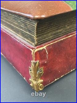 Vtg Edwardian Photo Album Music Box, Embossed Floral Design, Sankyo Movement