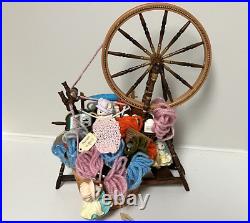 Vtg Enesco 1994 SPINNING TAILS Wheel Deluxe Action Musical Box Mice New NOS