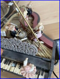 Vtg Enesco Grand Piano Animated Musical Moving Mice Orchesta Tested Works Read