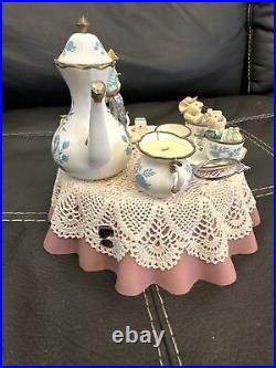 Vtg Enesco Small World of Music It's Tea-lightful Tea for Two Music Box READ