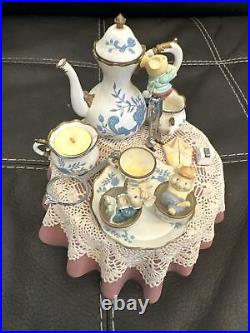 Vtg Enesco Small World of Music It's Tea-lightful Tea for Two Music Box READ