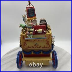 Vtg Enesco Workin' For Peanuts Lighted Action Musical Circus Wagon 1992 Works