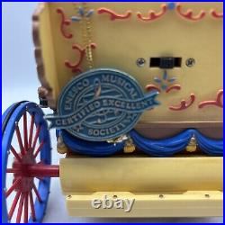 Vtg Enesco Workin' For Peanuts Lighted Action Musical Circus Wagon 1992 Works