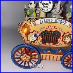 Vtg Enesco Workin' For Peanuts Lighted Action Musical Circus Wagon 1992 Works