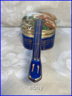 Vtg German RS Porcelain w. Music Player Trinket Box Plays Reinhold Schlegelmilch