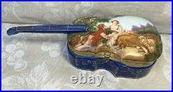 Vtg German RS Porcelain w. Music Player Trinket Box Plays Reinhold Schlegelmilch