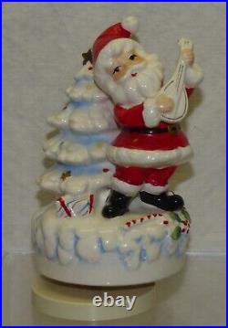Vtg Josef Originals Santa Xmas Tree Music Box w Label Ceramic Japan Musical 9169 Vtg Josef Originals Santa Xmas Tree Music Box w Label Ceramic Japan Musical 9169