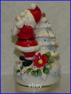 Vtg Josef Originals Santa Xmas Tree Music Box w Label Ceramic Japan Musical 9169 Vtg Josef Originals Santa Xmas Tree Music Box w Label Ceramic Japan Musical 9169