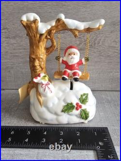 Vtg Josef Originals Swinging Santa Tree Music Box w Label Ceramic Japan RARE Htf Vtg Josef Originals Swinging Santa Tree Music Box w Label Ceramic Japan RARE Htf