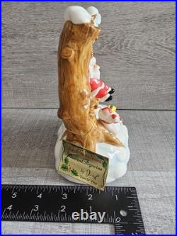 Vtg Josef Originals Swinging Santa Tree Music Box w Label Ceramic Japan RARE Htf Vtg Josef Originals Swinging Santa Tree Music Box w Label Ceramic Japan RARE Htf