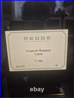 Vtg Luxury Swiss Reuge CH 3.72 Franz Liszt Hungarian Rhapsody Music Box