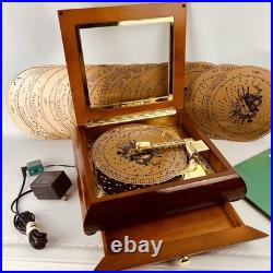 Vtg Mr. Christmas Holiday Symphonium Music Box 16 Disc Christmas & Classics