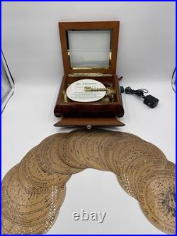 Vtg Mr. Christmas Holiday Symphonium Music Box 24 Disc Christmas & Classics