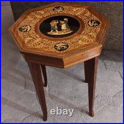 Vtg REUGE Music Box Table Jewelry Box Swiss Italian Inlaid Come Back to Sorrento