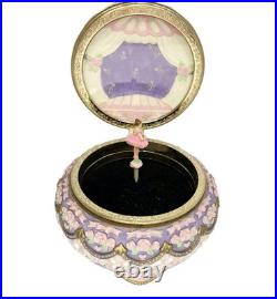 Vtg Rare The San Francisco Music Box Company Ballerina Musical Hinged Trinket