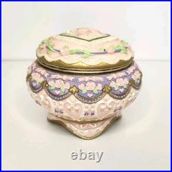 Vtg Rare The San Francisco Music Box Company Ballerina Musical Hinged Trinket