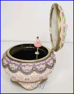 Vtg Rare The San Francisco Music Box Company Ballerina Musical Hinged Trinket
