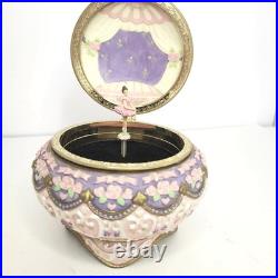 Vtg Rare The San Francisco Music Box Company Ballerina Musical Hinged Trinket