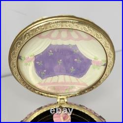 Vtg Rare The San Francisco Music Box Company Ballerina Musical Hinged Trinket