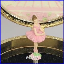 Vtg Rare The San Francisco Music Box Company Ballerina Musical Hinged Trinket