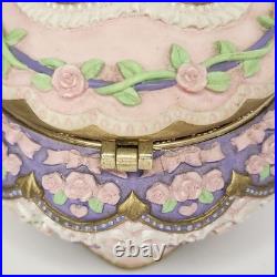 Vtg Rare The San Francisco Music Box Company Ballerina Musical Hinged Trinket