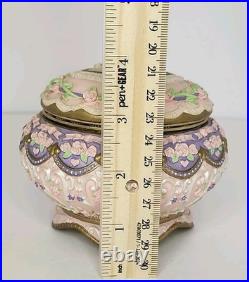 Vtg Rare The San Francisco Music Box Company Ballerina Musical Hinged Trinket