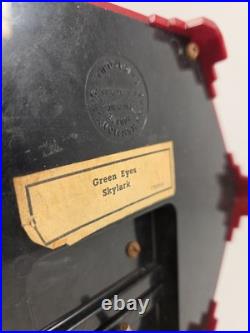 Vtg Swiss Harmony Roundelay Music Box Lipstick Cigarette Vanity Carousel 30s-40s