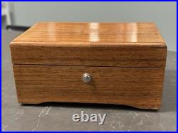 Vtg. Thorens Pre Reuge Wooden Music Box 50 Key 3 Songs AL350 Switzerland Works