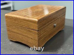 Vtg. Thorens Pre Reuge Wooden Music Box 50 Key 3 Songs AL350 Switzerland Works