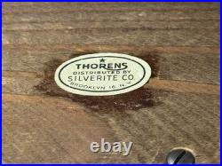 Vtg. Thorens Pre Reuge Wooden Music Box 50 Key 3 Songs AL350 Switzerland Works