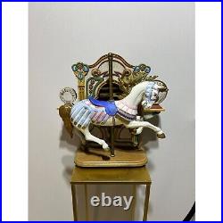 Vtg Tobin Fraley Sankyo Wurlitzer Carousel Horse Music Box